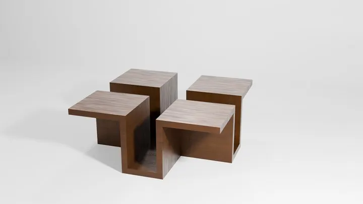 «Tetra» Coffee Table — the workshop