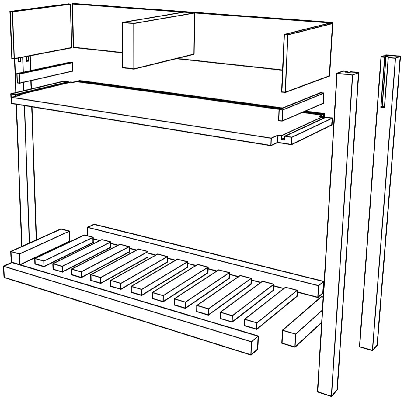 Mueble de Entrada — la pieza terminada