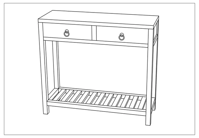 Hallway Console — the workshop