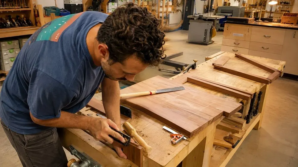 Madera en la regruesadora