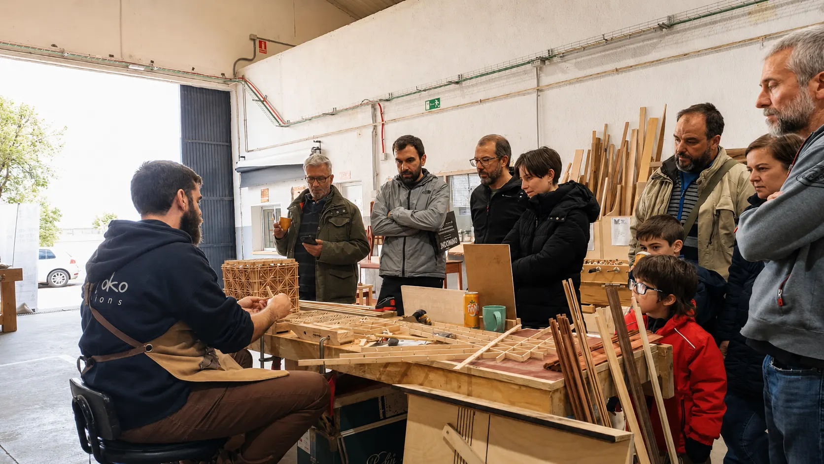 Piezas terminadas por nuestra comunidad en el taller.