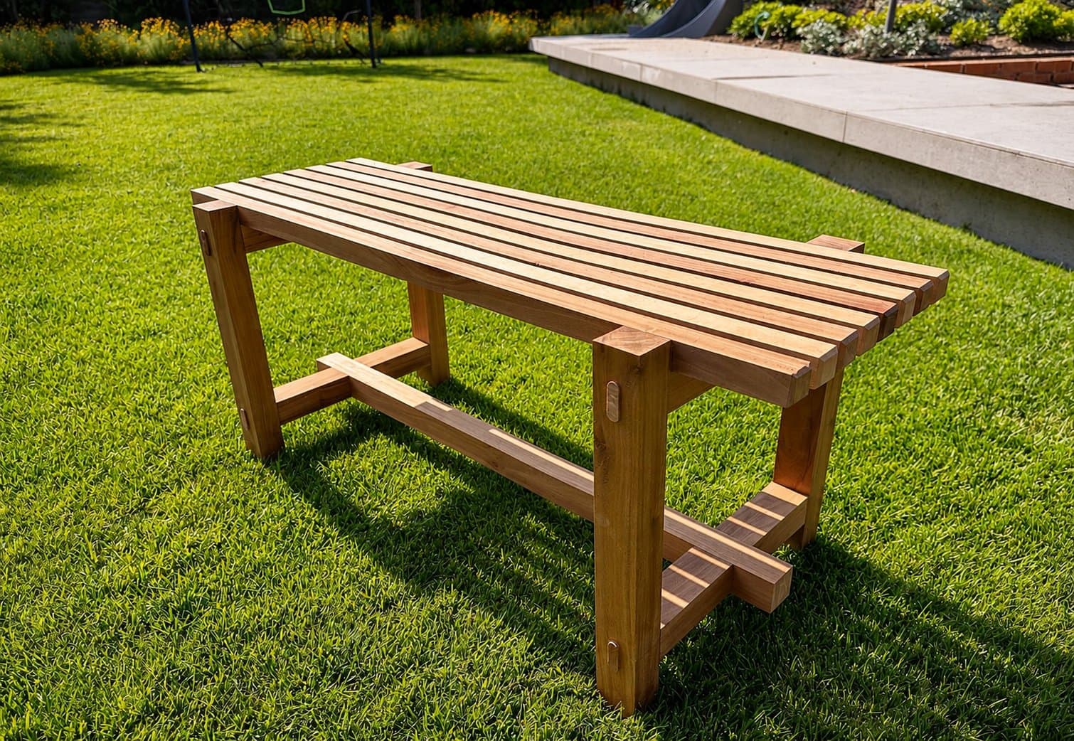 Banco para Terraza — la pieza terminada