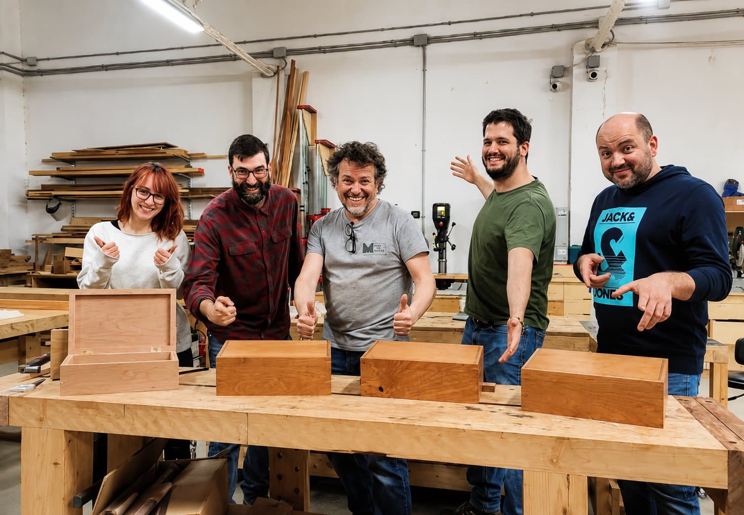 Piezas terminadas por nuestros alumnos en el taller.