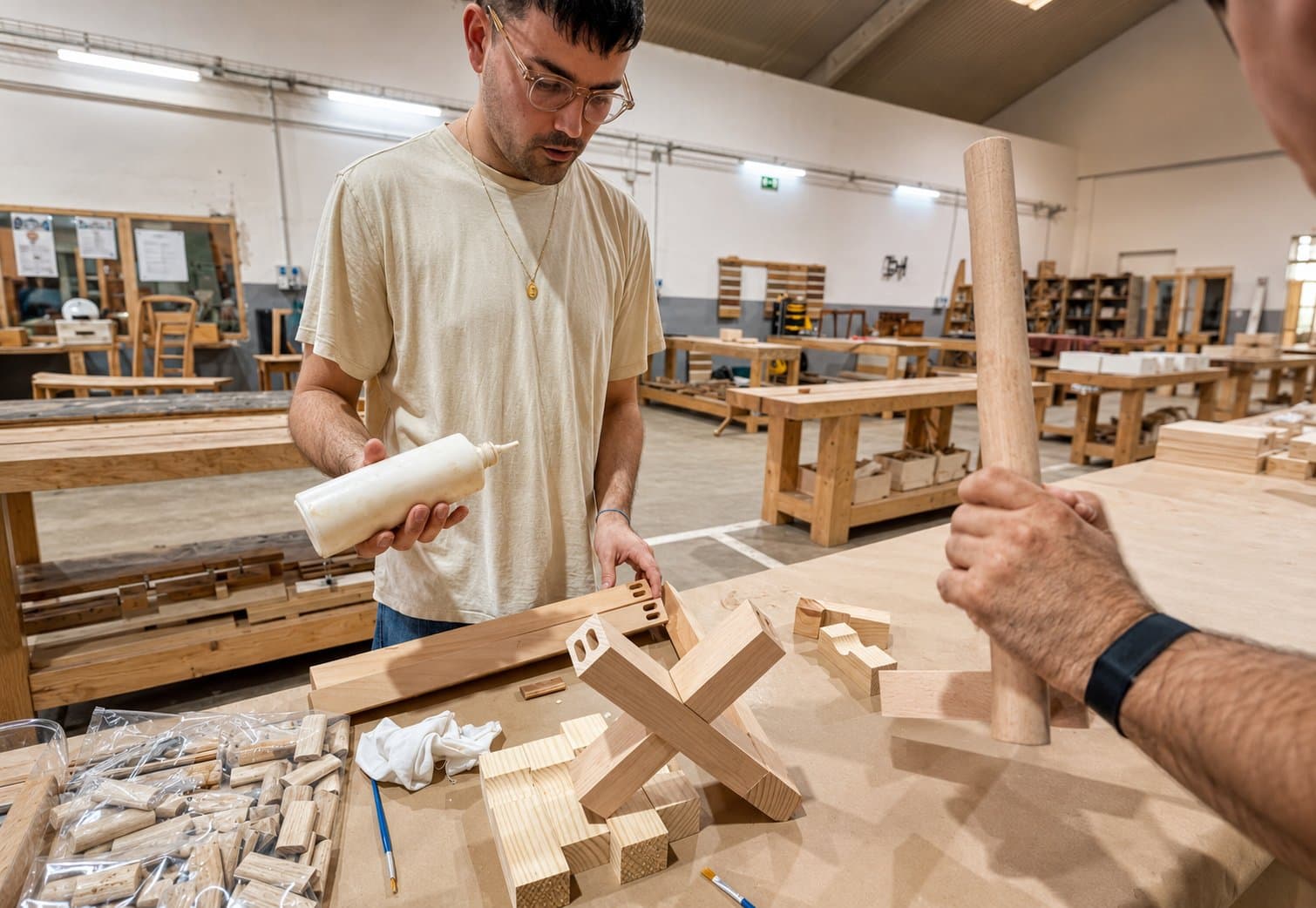 Curso de Taburete — ENCOLADO ESTRUCTURA