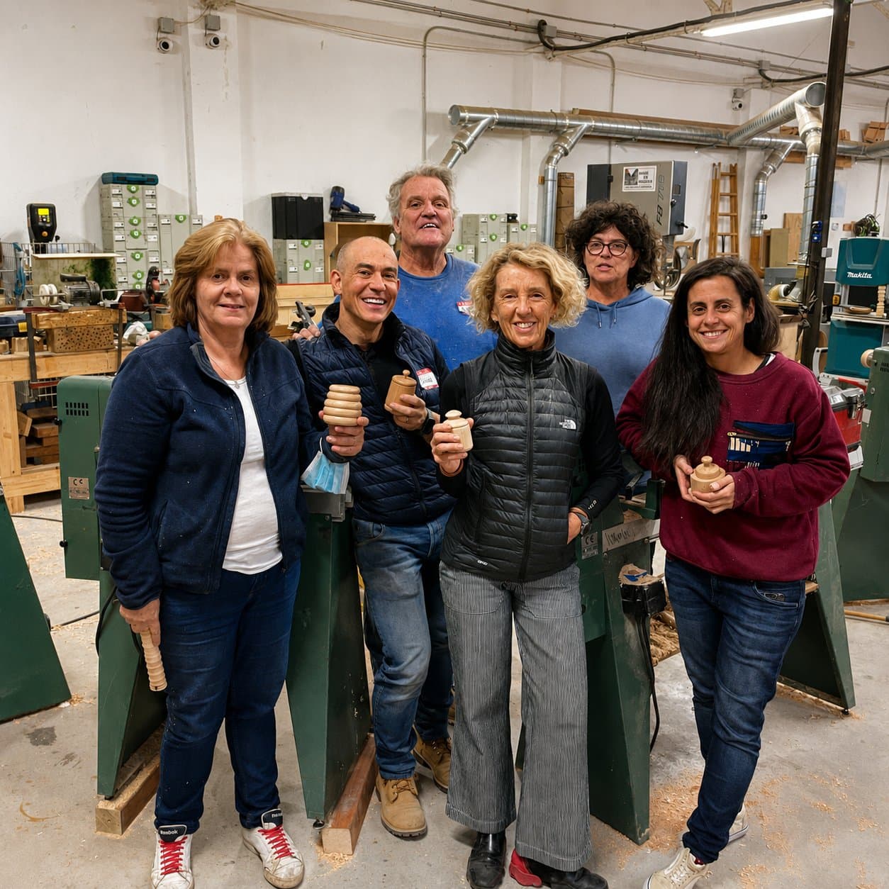Piezas terminadas por nuestros alumnos en el taller.