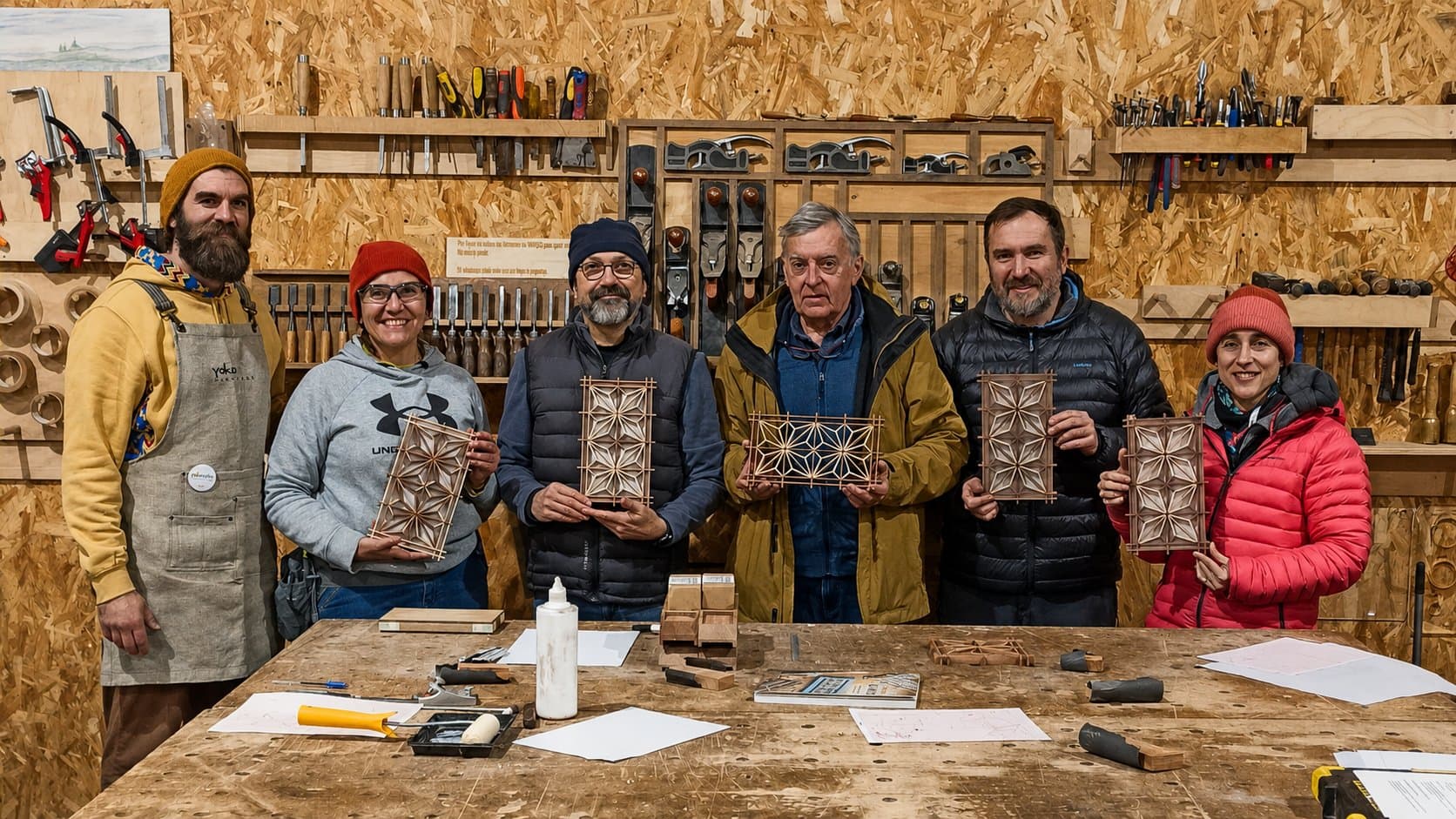 Piezas terminadas por nuestros alumnos en el taller.
