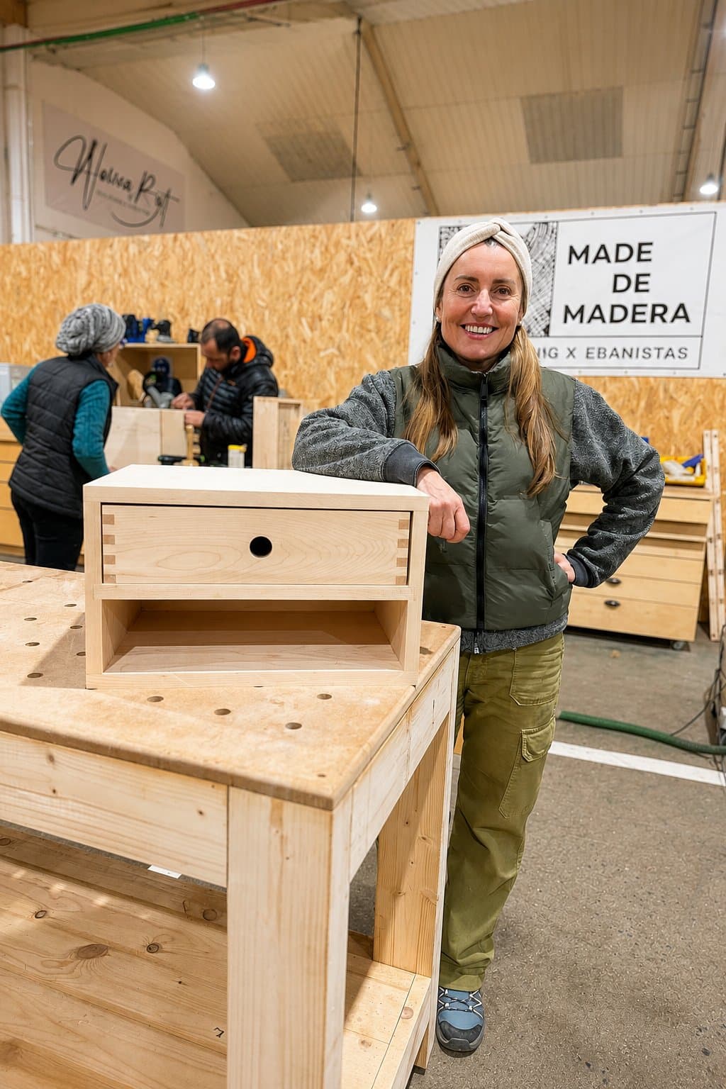 Construye tu Mesita de Noche — el taller