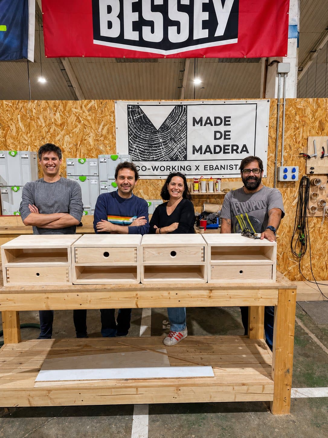 Piezas terminadas por nuestros alumnos en el taller.