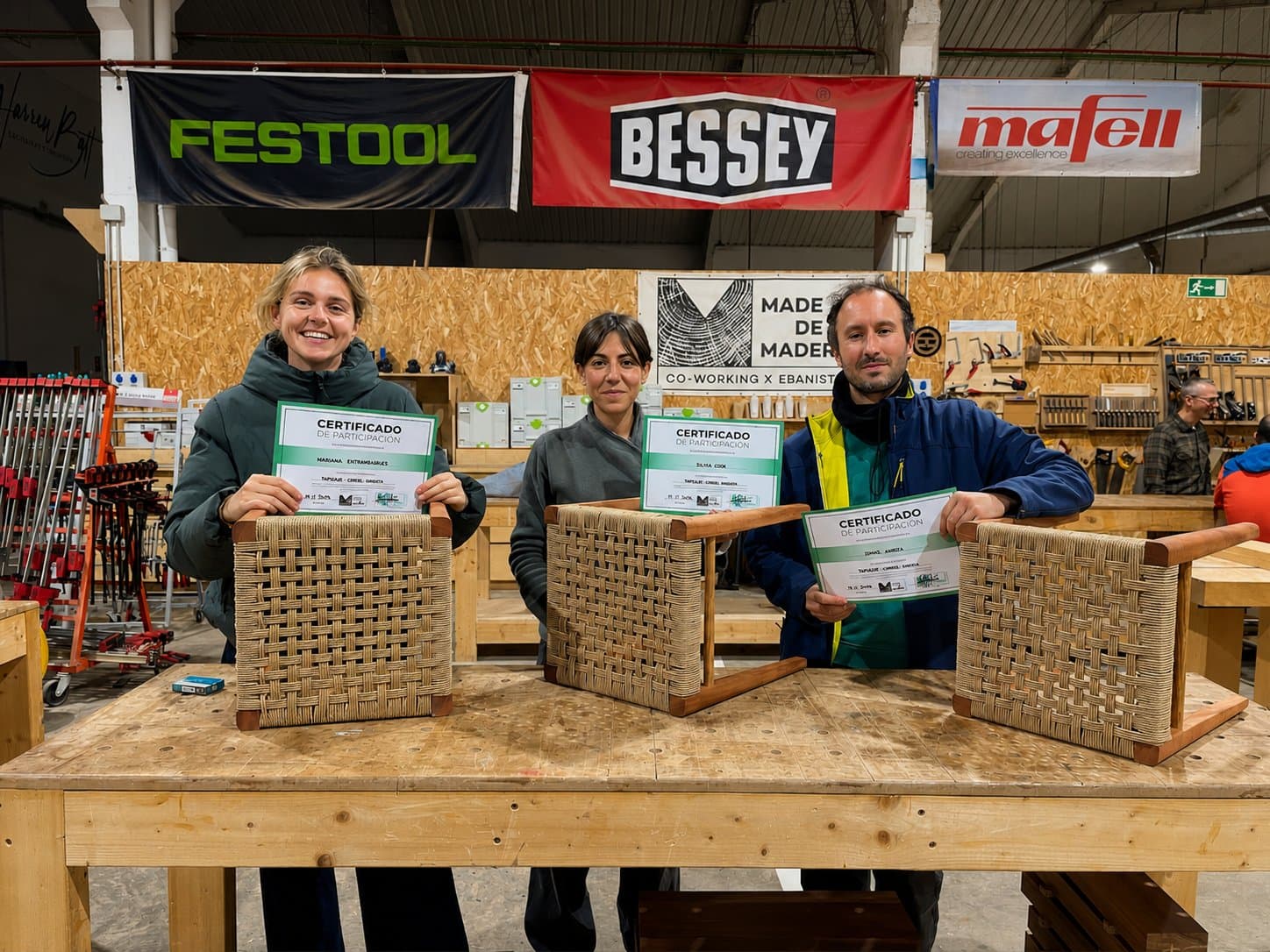 Piezas terminadas por nuestros alumnos en el taller.